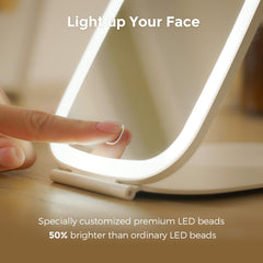 NEZZOE miroir rechargeable LED offrant un éclairage durable et fiable en voyage.