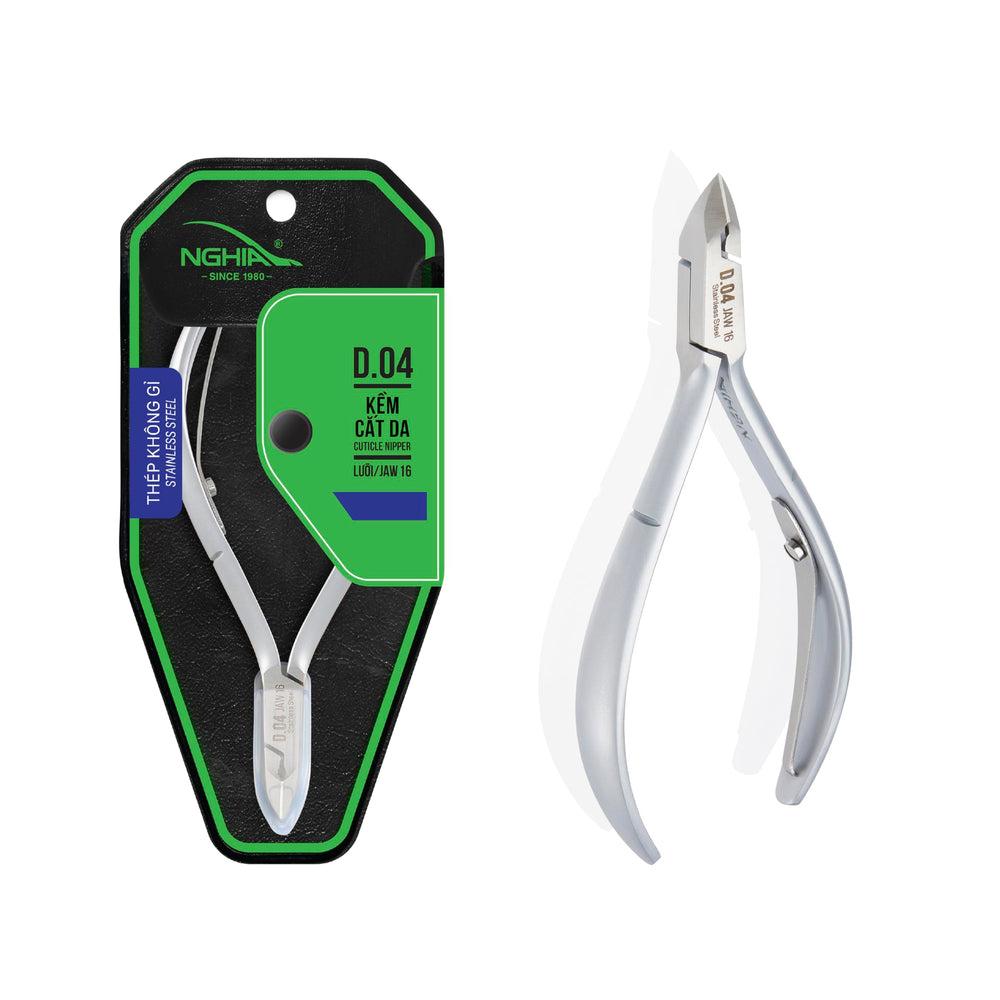 Nghia NGHIA Cuticle Nipper D-04 JAW 12, embout précis pour retrait des cuticules.