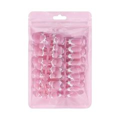 NHIXK kit ongles complet avec lime et colle jelly, prêt rapide à domicile.