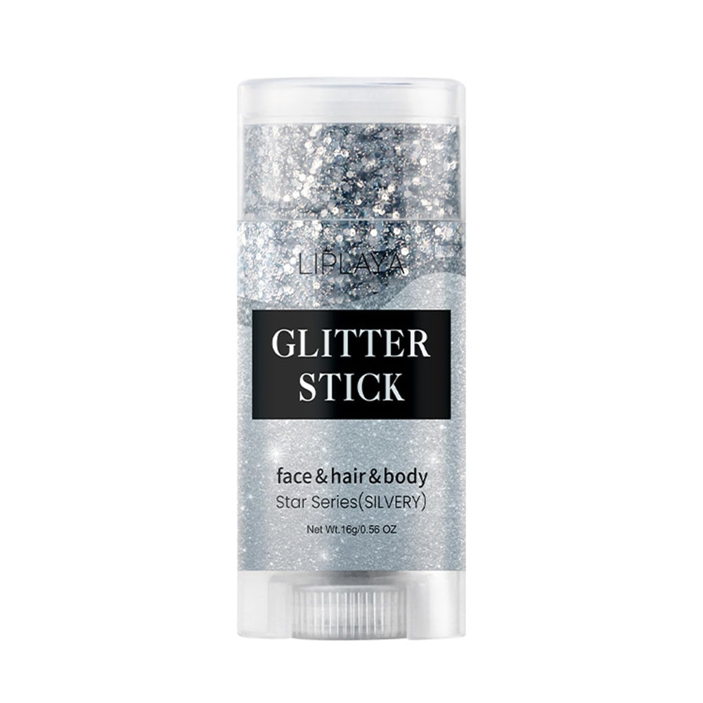 NHIYQF Face et Body Glitter Gel offre une lumière argentée pour visage et corps.