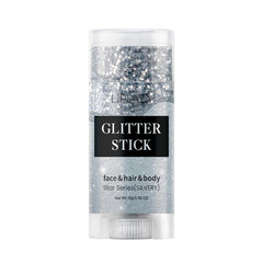 NHIYQF Face et Body Glitter Gel offre une lumière argentée pour visage et corps.