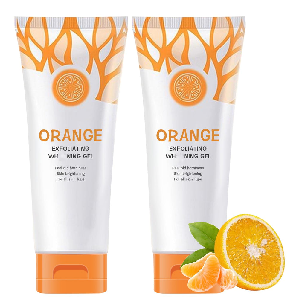 Niaoyun gel exfoliant orange – visage : exfoliation douce pour peau lisse et lumineuse.