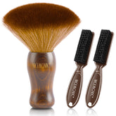 NICEMOVIC brosse nuque-duster 3 en 1, outil pratique pour cheveux et poussières.