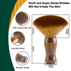 NICEMOVIC brosse-professionnelle barbier, ensemble polyvalent pour entretien des outils et finition.