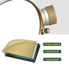 Finition bronze antique du miroir Nicesail pour un style élégant.
