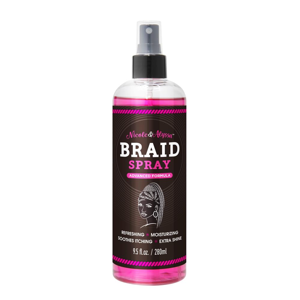 Nicole & Alyssa – Bouteille spray tresses offre éclat et hydratation immédiats
