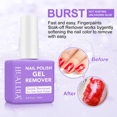 Dissolvant gel NIFEISHI sans foil, usage pratique et sans foil.