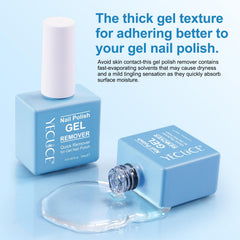 Application sur l’ongle avec le dissolvant NIFEISHI, retrait rapide.