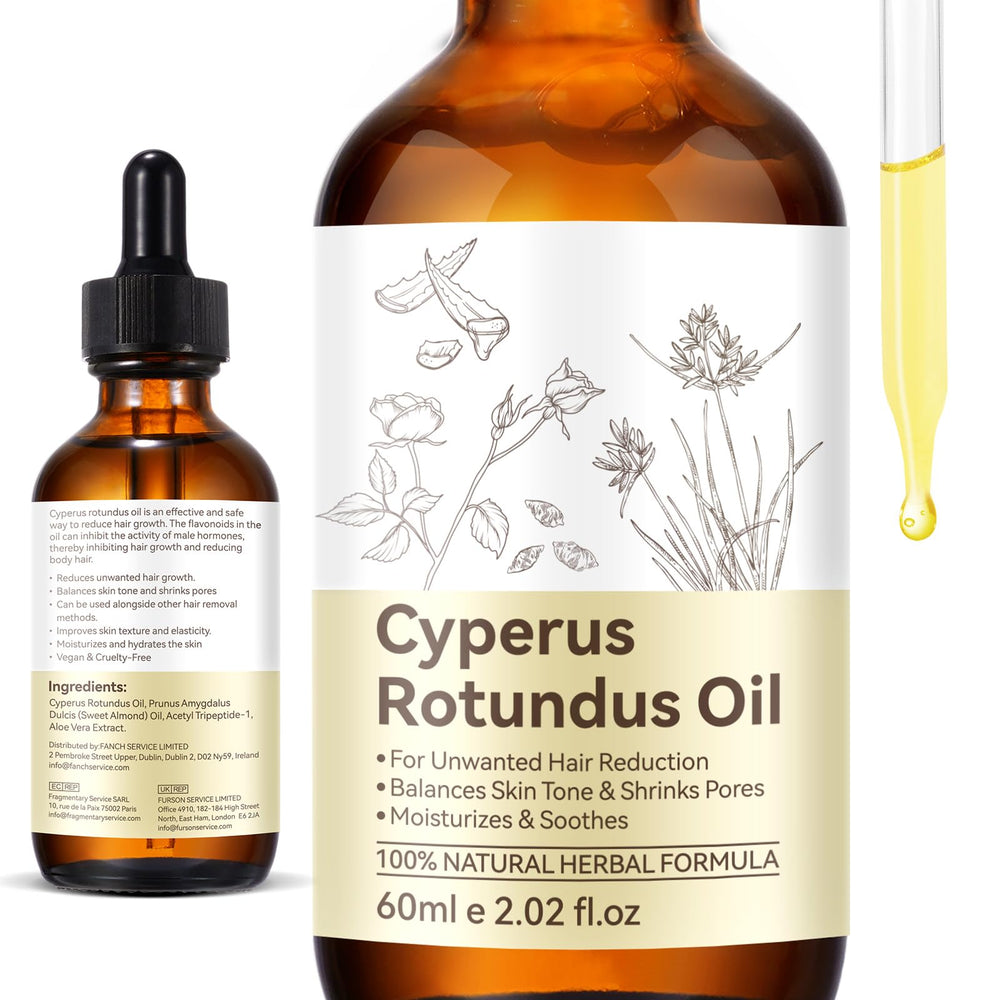 NIFEISHI huile Cyperus Rotundus – flacon 60 ml, texture légère pour peau douce.