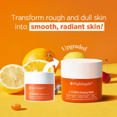 Nightingale Masque Nuit Tonifiant texture-creme pour peau lissée.