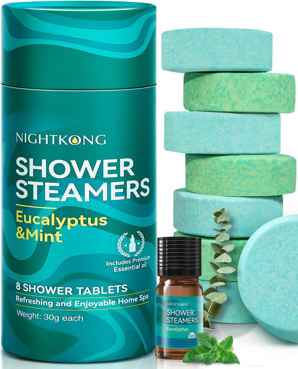 NightKong bombes-douche ensemble 8 pièces pour une expérience revitalisante.