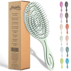 Ninabella brosse démêlage spirale verte – démêlage en douceur et massage agréable