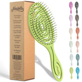 Ninabella brosse Detangle spirale vert lime facilite un démêlage sans douleur.