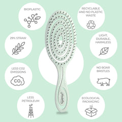 Ninabella brosse vegan en plastique recyclé – respectueuse de l'environnement