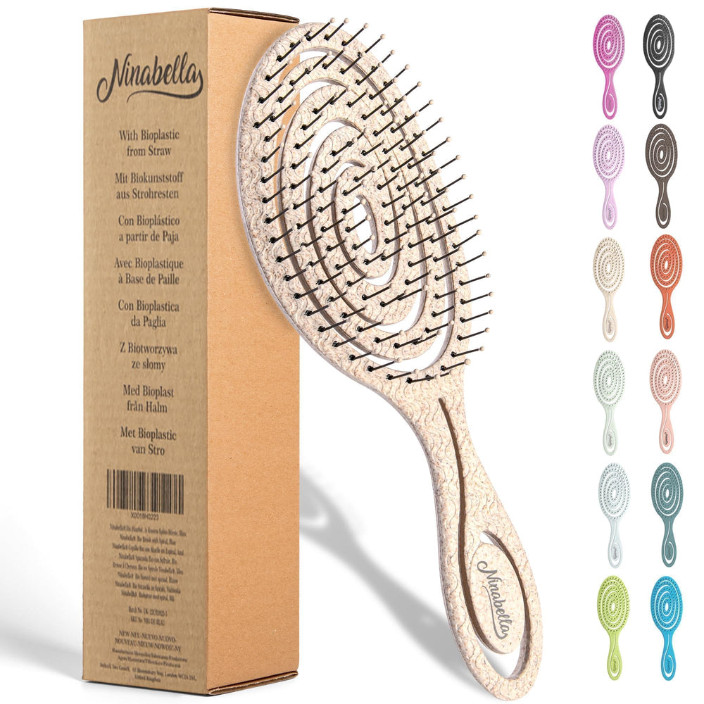 Brosse Ninabella en spirale démêlage en douceur et confort pour tous types de cheveux