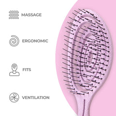 Brosse Ninabella massage doux procure une sensation agréable pendant le démêlage.