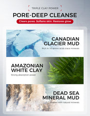 Ning Dermologie boue glaciale canadienne affine le grain et apaise.