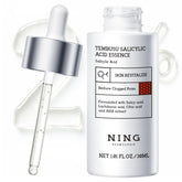 Sérum NING DERMOLOGIE 2% sur flacon, ciblant pores et imperfections