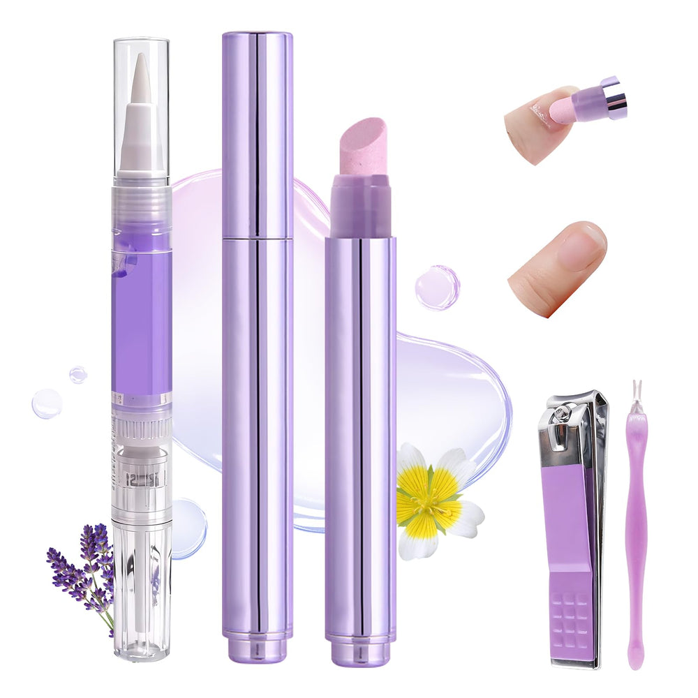 NIQZOPA stylo cuticule en céramique 3-en-1 prêt pour soin précis à domicile