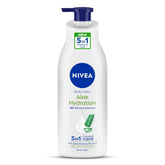 NIVEA Aloe Hydration, bouteille 400 ml prête à hydrater la peau.