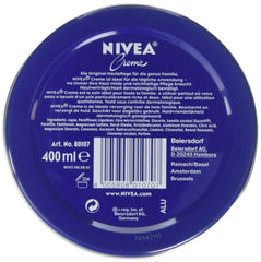 Pot NIVEA hydratant corps sans parfum, application facile et nourrissante.