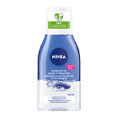 NIVEA Démaquillant Double Action Yeux: flacon visible, démaquillage rapide et doux.