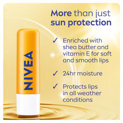 NIVEA Baume lèvres SPF30 duo, présentation pratique et portable pour le sac.