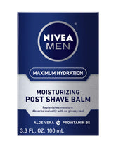 NIVEA for Men Replenishing Post Shave Balm bottle front view, soothing post-shave care.
