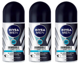 NIVEA Invisible pour Noir et Blanc, pack de 3 bouteilles, protection discrète recommandée.