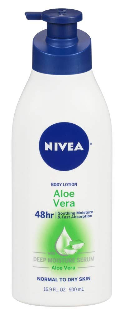 NIVEA Aloe Vera Lotion Corporelle – flacon 3×500 ml, hydratation durable et absorption rapide.