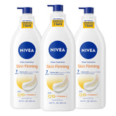 Lotion corporelle NIVEA raffermissante avec Q10 et Vitamine C, flacon pompe 500 ml.