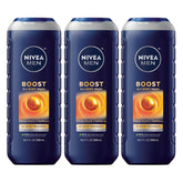 NIVEA MEN Boost bouteille citronnée prête pour une douche matinale