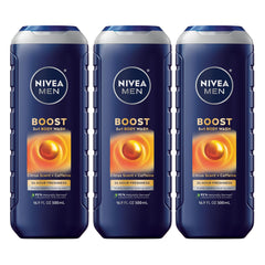 NIVEA MEN Boost bouteille citronnée prête pour une douche matinale