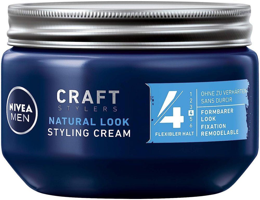 NIVEA MEN Crème coiffante — bouteille 150 ml, pratique pour un coiffage rapide et précis.