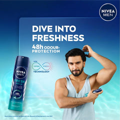 NIVEA MEN Fresh Ocean Déodorant emballage — format pratique pour le quotidien.