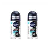 NIVEA Men Déodorant bille Invisible Noir et Blanc, protection 72h sans traces sur les vêtements.