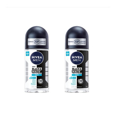 NIVEA MEN Roll-On Invisible Noir et Blanc, protection 72 h sans traces sur les vêtements
