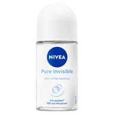 NIVEA Pure Invisible rouleau, bouteille 50 ml, fraîcheur légère durable.