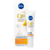 NIVEA Q10 Contour des Yeux — flacon 15 ml, énergie et hydratation autour des yeux.
