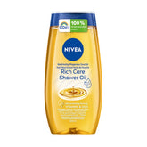 NIVEA Rich Care huile-douche bouteille, nourrissante et hydratante pour la peau.