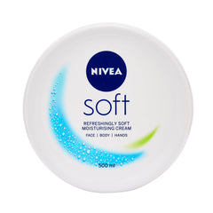 NIVEA Soft crème hydratante en pot, texture légère pour une peau douce