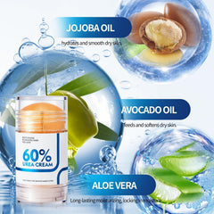 NIZENTA crème-pieds urée60, texture compacte pratique en déplacement.