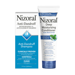 Bouteille Shampoing Nizoral anti-pelliculaire avec étiquette nette.