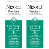 Bouteille Nizoral Shampoing Psoriasis prêt à l’emploi pour le cuir chevelu.
