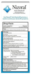 Étiquette montrant Ketoconazole 1% sur Nizoral.