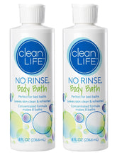 No-Rinse Body Bath, bouteille 8oz prête pour 8 bains complets.