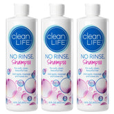No-Rinse Shampoo: bouteille 16 oz du pack 3 pour une utilisation sans rinçage pratique.