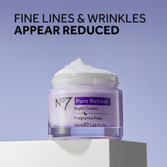 No7 crème nuit retinol pot texture riche hydratante pour la peau