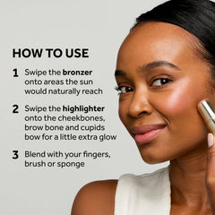 No7 Pro Artist Baton Creme Bronzer Visage — texture crème pour un fini homogène.