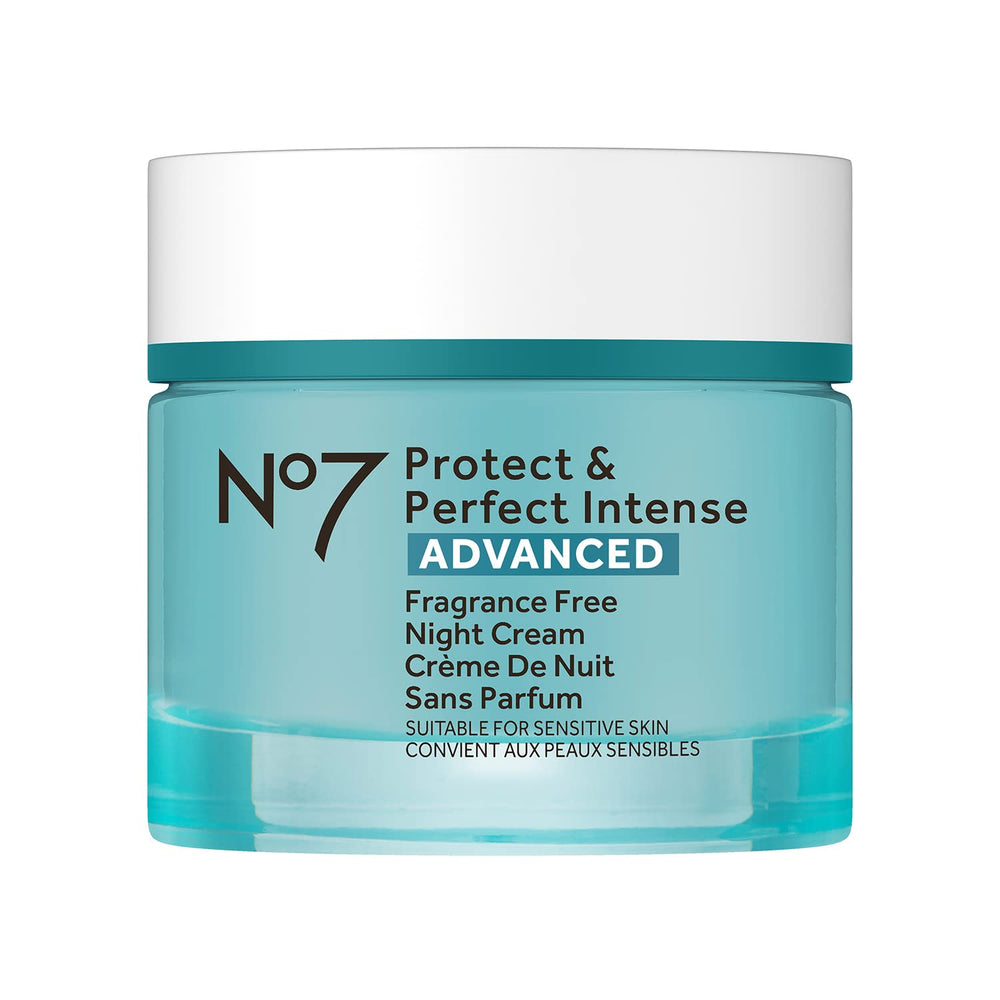 No7 Protect & Perfect Nuit dans son bocal, hydratation riche pour la peau du visage.